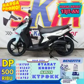 (mokas murah DP 500rb) Yamaha gear 2024 cash/credit