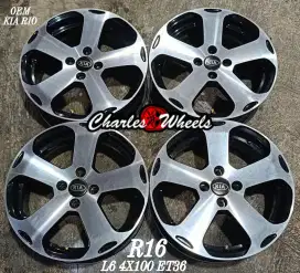 Jual velg oem kia rio r16 4x100 agya ayla sigra calya dll