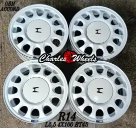 Jual velg oem accord r14 4x100 agya brio ayla sigra dll