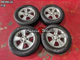 Jual velg + ban oem rush r16 5x114,3 innova grandmax carry dll
