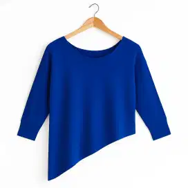 Blouse Korea Asimetris Lengan 3/4