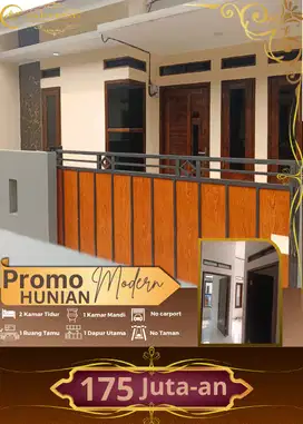 Rumah minimalis murah 2 kamar akses strategis mulai dari 175 jutaan