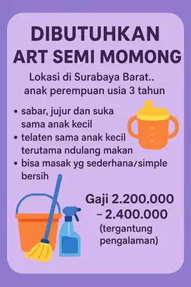 LOWONGAN KERJA ART SEMI MOMONG