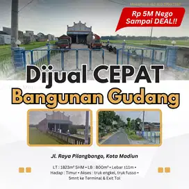 JUAL CEPAT GUDANG DI PILANGBANGO KOTA MADIUN
