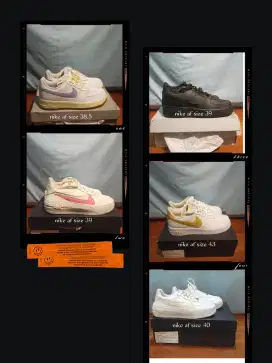 Sepatu sneakers jordan, air force, reebok, Adidas termurah