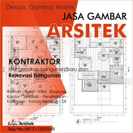 JASA DESAIN, GAMBAR ARSITEK, kontaktor bangunan dan renovasi Rumah