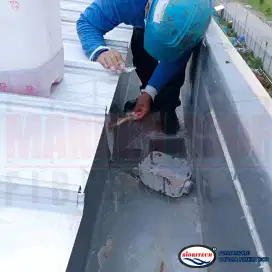 Gutter Fibreglass talang air gudang fiberglass