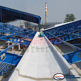 Talang air gudang fiberglass Costom