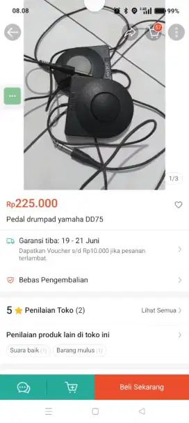 Kick Pedal hihat cocok Yamaha dd75