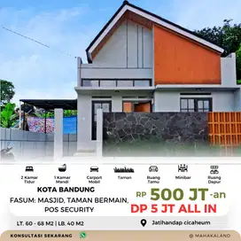 Dijual Rumah 1 lantai murah di jatihandap 500 jutaan dkt cikutra shm