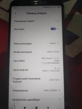 Redmi 5 Plus Ram 4/64