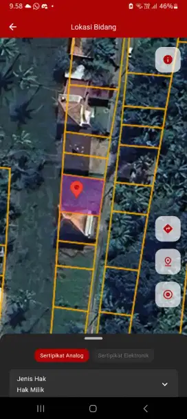 Tanah 2 Are di Lodtunduh Ubud - View Alam Terbuka Hijau