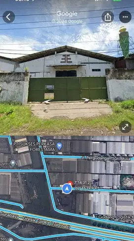 DIJUAL GUDANG MARGOMULYO DEKAT JALAN TOL