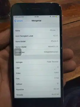 iPhone 6 64 Gb hp+kabel data