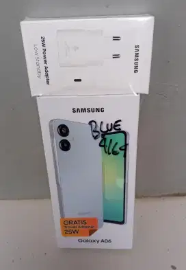 Samsung a06 warna blue 4/64 segel