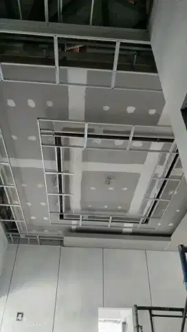 Plafon gypsum dan pvc