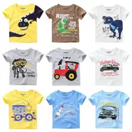 Kaos distro anak motif lusinan
