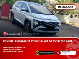 [ LOW KM ] Hyundai Stargazer X Prime 1.5 4x2 AT Putih 2023/2024