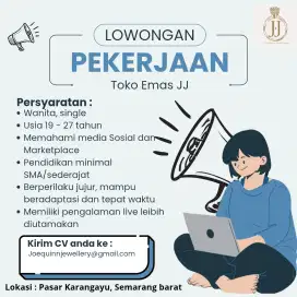 Lowongan Toko Emas JJ