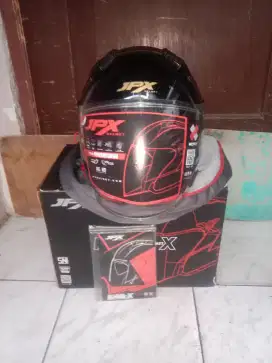 helm jpx nova x v2 hitam glossy