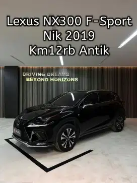 Lexus NX300t F-Sport 2020 Hitam NX300 Km12rb L1292JU Nik 2019