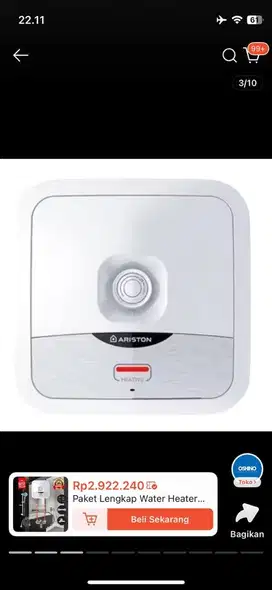 Water heater 10L ariston