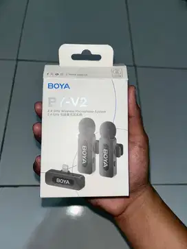 DIJUAL MICROPHONE WIRELESS BOYA BY-V2