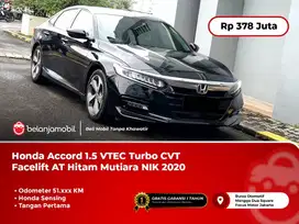 [ HONDA SENSING ] Honda Accord 1.5 VTEC Turbo CVT AT Hitam 2020/2021