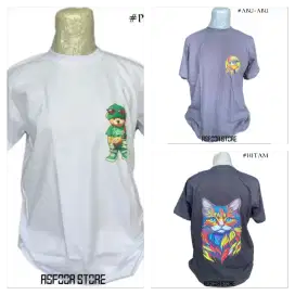 115K Dapat 3 Kaos,Cotton Combed 20s