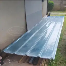 Atap seng gelombang Costum Fibreglass berkualitas, Atap penerang FRP
