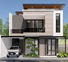 Rumah 2 lantai di kota depok , lokasi di pinggir jalan raya