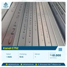 Kanal C Baja Ringan C75 0.75 mm Kencana Taso CNP Joli Primus Murah