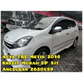 Agya TRD S 2014 Metik Putih Original