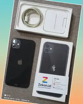 Iphone 11 ex Ibox. Mulus!! Fisilk 99%  BH : 93% Langka !!