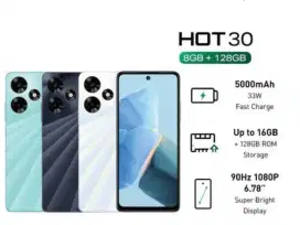 Jual Butuh infinix hot 30 Ram 8gb, internal 256gb