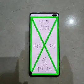 LCD SAMSUNG S10 PLUS ORIGINAL FULLSET FRAME MINUS TOMPEL FUNGSI NORMAL