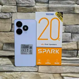 Tecno Spark 20c 4/128 4G Fulset segel mulus 98% Garansi panjang