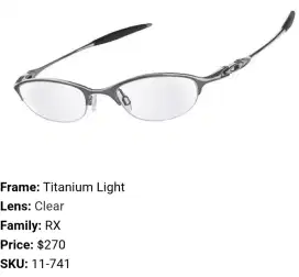 KACAMATA OPTIK OAKLEY ORIGINAL