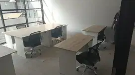 MEJA KERJA / KANTOR + KURSI KERJA / KANTOR BARU COD