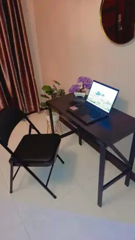 MEJA KERJA / KANTOR & KURSI KERJA / KANTOR BARU FREE ONGKIR PASANG COD