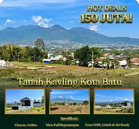 Tanah Kavling dan Rumah Vila View Gunung Dekat Wisata di Kota Batu