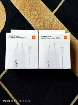 Charger Xiaomi 33W & 67W + Kabel type C