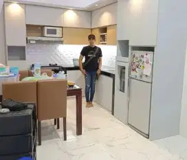 Kitchenset furniture custom wall panel free 3d desain harga murmer