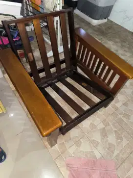 Kursi malas tidur kondisi baru bahan kayu