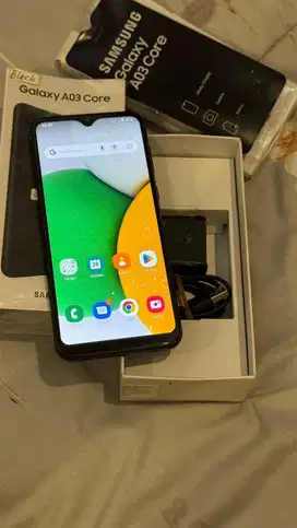 Dijual Samsung A03 Core Black 2/32GB Sein Lengkap