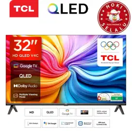TCL Smart Google TV 32 Inch 32V4C QLED Quantum Dot Led Dolby Digital