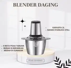 Blender daging baru stenless stell anti bakterial