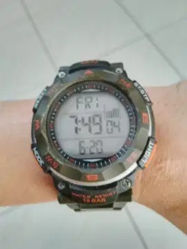 Jam tangan Q&Q original warna hijau army