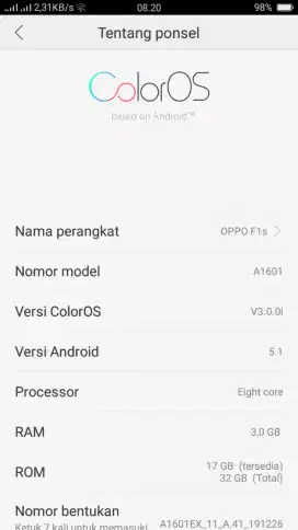 Oppo f1s 3/32 gb