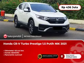 Honda CRV CR-V CR V Turbo Prestige 1.5 Sensing AT Putih 2021/2022